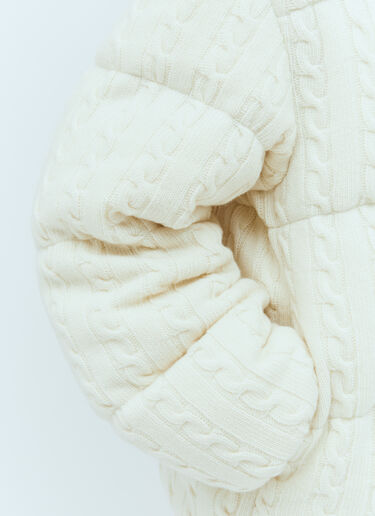 Dendrite Wool Down Jacket Moncler x Palm Angels Dendrite Wool Down Jacket White mpa0255003