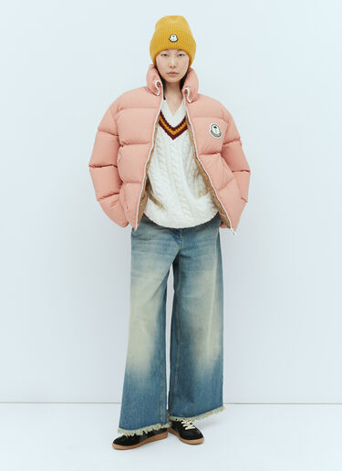 流苏裤脚阔腿牛仔裤 Moncler x Palm Angels 流苏裤脚阔腿牛仔裤 蓝色 mpa0255004