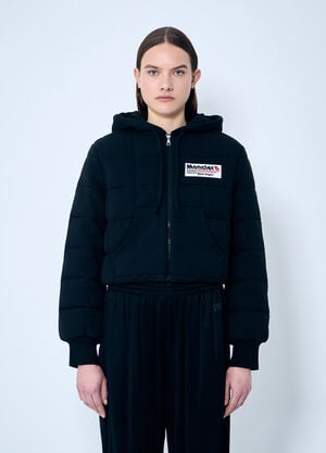 8 Moncler Palm Angels 퀼팅 집업 가디건 블랙 mpa0259005