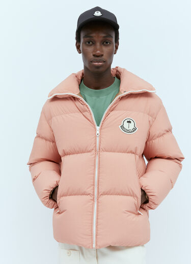 Moncler x Palm Angels 로고 패치 베이스볼 캡 블랙 mpa0355007