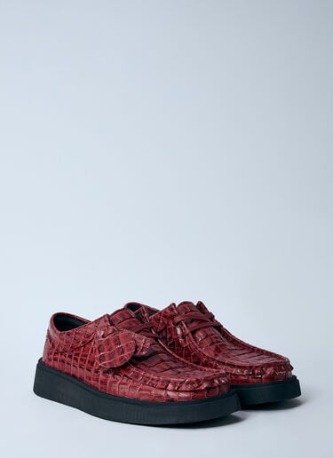 Martine Rose x Clarks トルビュー レースアップシューズ  バーガンディ mrc0160003