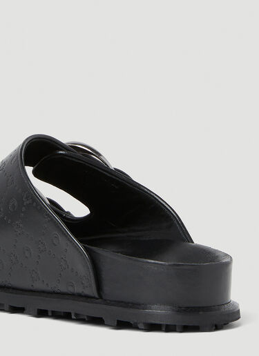 Twin Buckle Sandals Marine Serre Twin Buckle Sandals Black mrs0152012