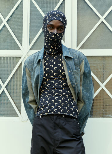 Moon Balaclava Marine Serre Moon Balaclava Black mrs0154008