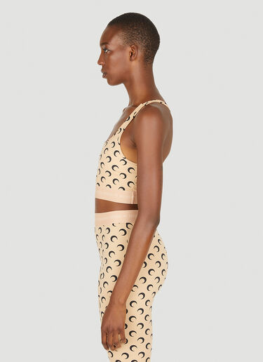 All Over Moon Cropped Top Marine Serre All Over Moon Cropped Top Beige mrs0252030