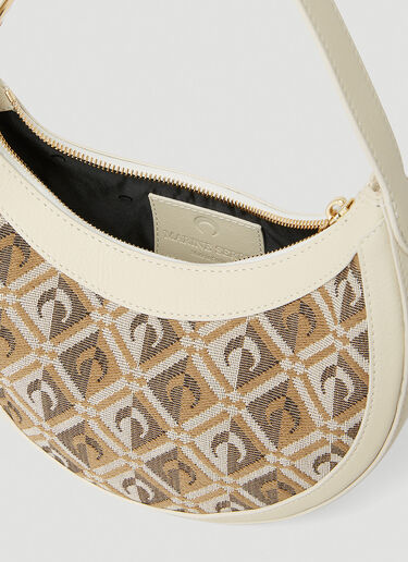 Marine Serre Diamant Regenerated Jacquard Shoulder Bag Beige mrs0252036