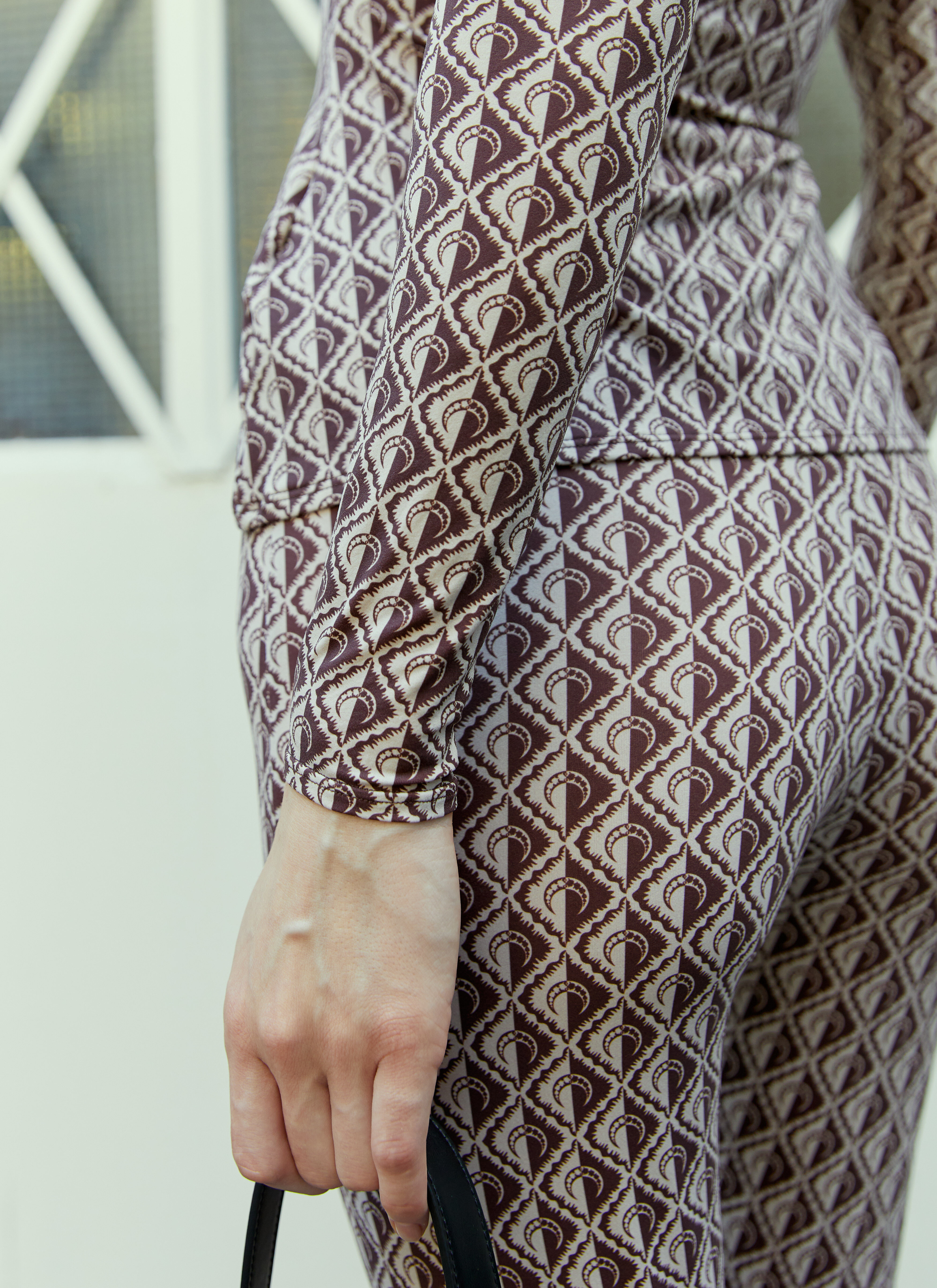Red & Beige Moon Diamant Tank Top by Marine Serre on Sale