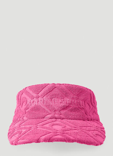 Marine Serre 문 스펀지 바이저 Pink mrs0352006