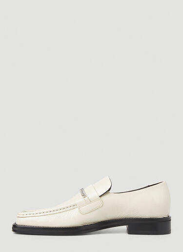 Square Toe Chain Loafers Martine Rose Square Toe Chain Loafers White mtr0147024