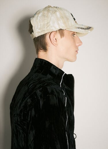 Martine Rose Rolled Back Baseball Cap Beige mtr0158016