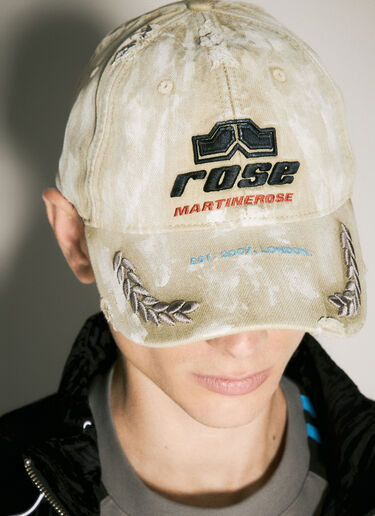 Martine Rose Rolled Back Baseball Cap Beige mtr0158016