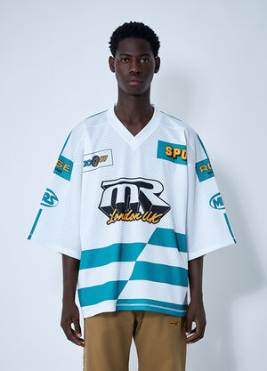 Martine Rose Logo Motif Football Shirt White mtr0159005