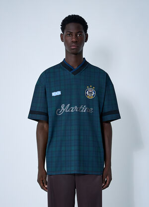 Martine Rose Logo Motif Football Shirt Black mtr0159007