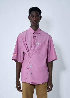 Martine Rose Wrap Shirt Purple mtr0159013