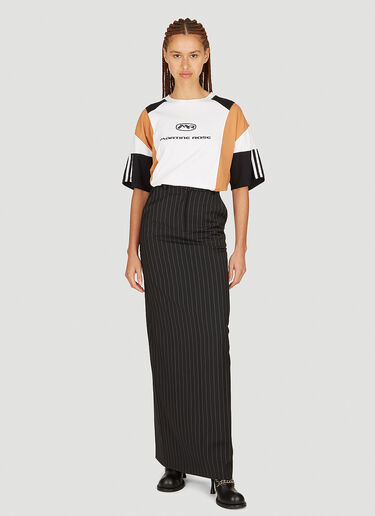 Martine Rose 접힌 허리밴드 테일러드 스커트 블랙 mtr0253003