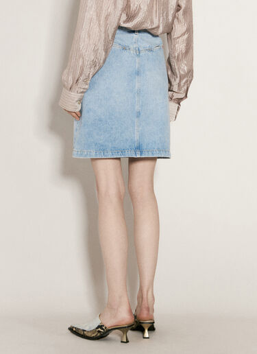 Martine Rose 내로우 프론트 미니 스커트 블루 mtr0255004