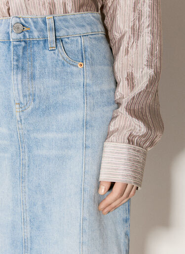 Martine Rose 내로우 프론트 미니 스커트 블루 mtr0255004