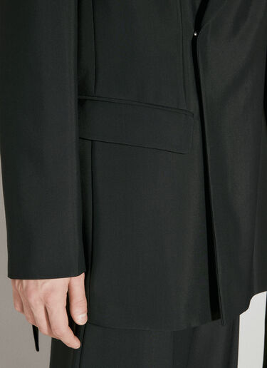 Scarf Tailored Blazer Mugler Scarf Tailored Blazer Black mug0154001