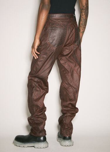 Vampire Spiral Jeans Mugler Vampire Spiral Jeans Burgundy mug0158006