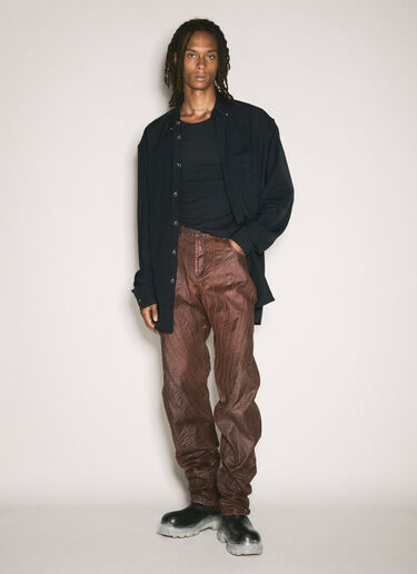 Mugler Vampire Spiral Jeans Burgundy mug0158006