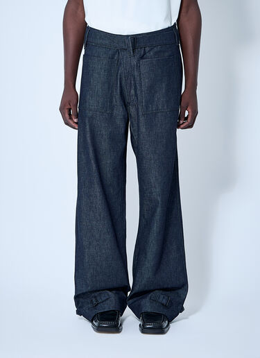 Belted Denim Jeans Mugler Belted Denim Jeans Blue mug0160005