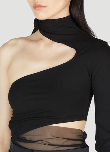 비대칭 바디수트 Mugler 비대칭 바디수트 블랙 mug0252018