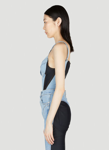 Corset Bodysuit Mugler Corset Bodysuit Light Blue mug0252027