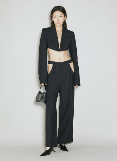 크롭 블레이저 Mugler 크롭 블레이저 블랙 mug0254002