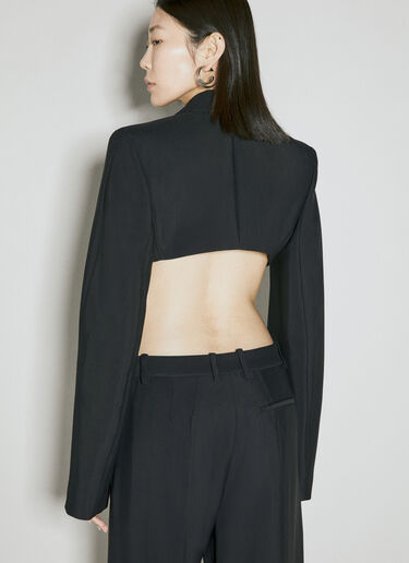 크롭 블레이저 Mugler 크롭 블레이저 블랙 mug0254002
