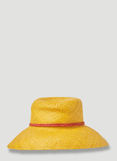 Marni x No Vacancy Sunglasses Cut-Out Sun Hat Yellow mvy0253005