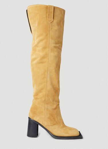 Ninamounah Howling Knee-High Suede Boots Brown nmo0252012