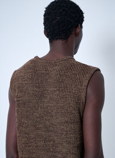 Noah Twisted Yarn Sweater Vest Brown noa0160019
