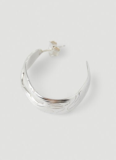 Octi Globe Hoop Earrings Silver oct0350004