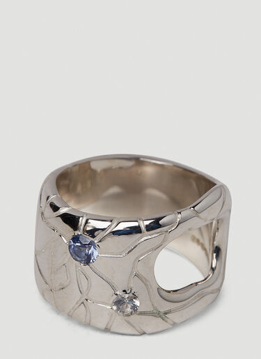 Cracked Ice Globe Ring Octi Cracked Ice Globe Ring Silver oct0351001