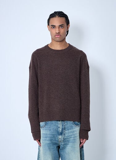 Interlaced Sweater O.Files Interlaced Sweater Brown ofl0160004