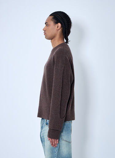 O.Files Interlaced Sweater Brown ofl0160004