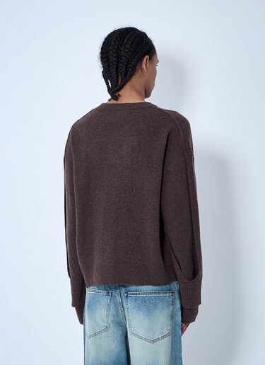 O.Files Interlaced Sweater Brown ofl0160004