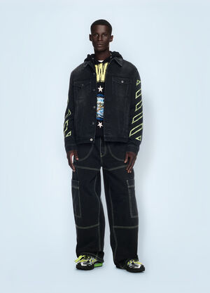 Off-White Irregular Cargo Jeans Black ofw0160096