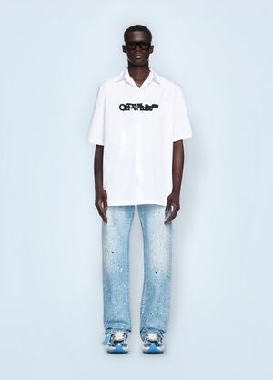 Off-White Spray Arrow Bowling Shirt White ofw0160105