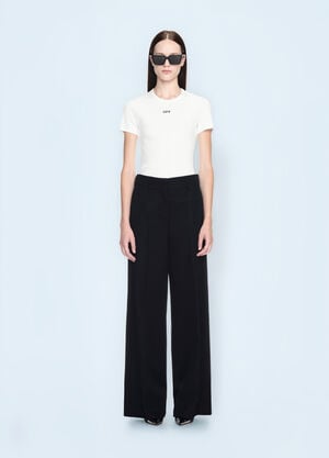 Off-White Off Stamp Ribbed T-Shirt White ofw0260003