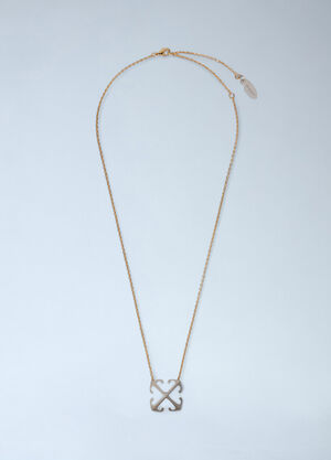 Off-White Arrow Pendant Necklace Gold ofw0260018
