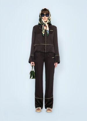 Off-White Satin Shirt Black ofw0260023