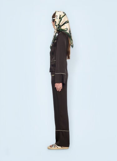 Off-White Satin Shirt Black ofw0260023
