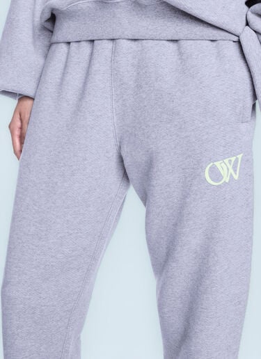 Off-White Embroidered Ow Track Pants Grey ofw0260032