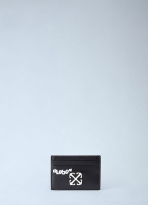 Off-White Jitney Quote Card Holder Black ofw0260052