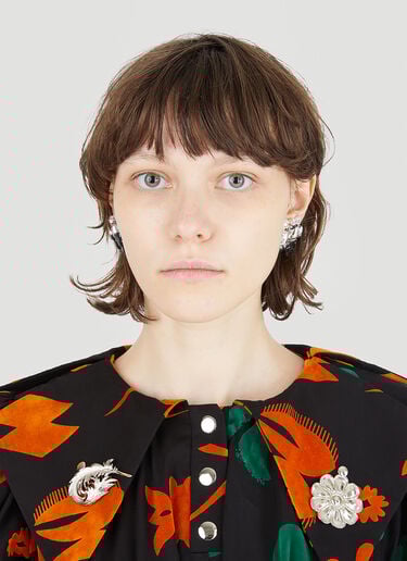 Square Diamond Dip Clip Earrings Ottolinger Square Diamond Dip Clip Earrings Black ott0246021