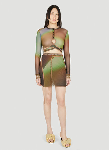 Fade Mesh Skirt Ottolinger Fade Mesh Skirt Brown ott0248007