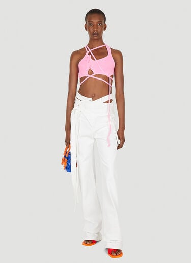 Otto Lounge Button Bra Top Ottolinger Otto Lounge Button Bra Top Pink ott0248025