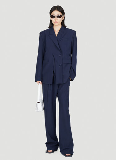 Signature Split Double-Breasted Blazer Ottolinger Signature Split Double-Breasted Blazer Blue ott0253001