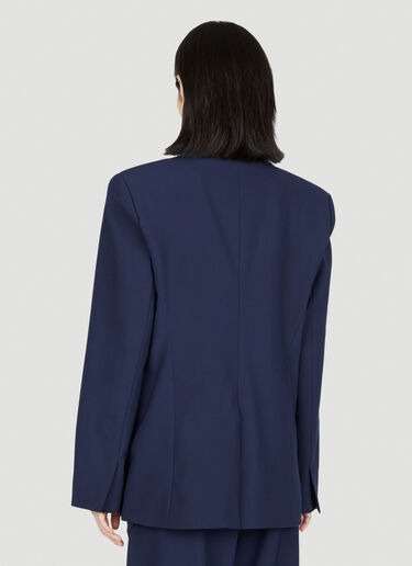Signature Split Double-Breasted Blazer Ottolinger Signature Split Double-Breasted Blazer Blue ott0253001