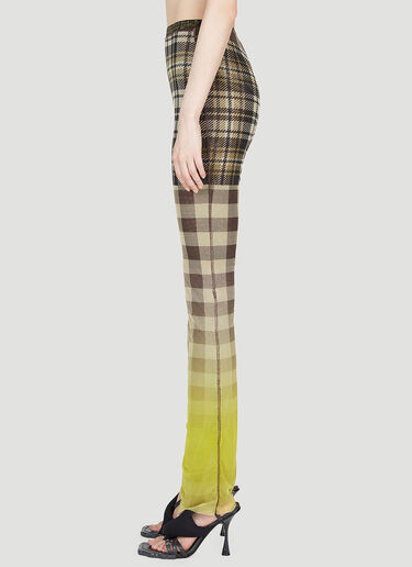 Mesh Plaid Pants Ottolinger Mesh Plaid Pants Yellow ott0253015